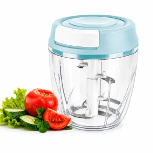 4 Blade Manual Food Chopper 1000ml | Vegetable Cutter Pakistan | Shopu