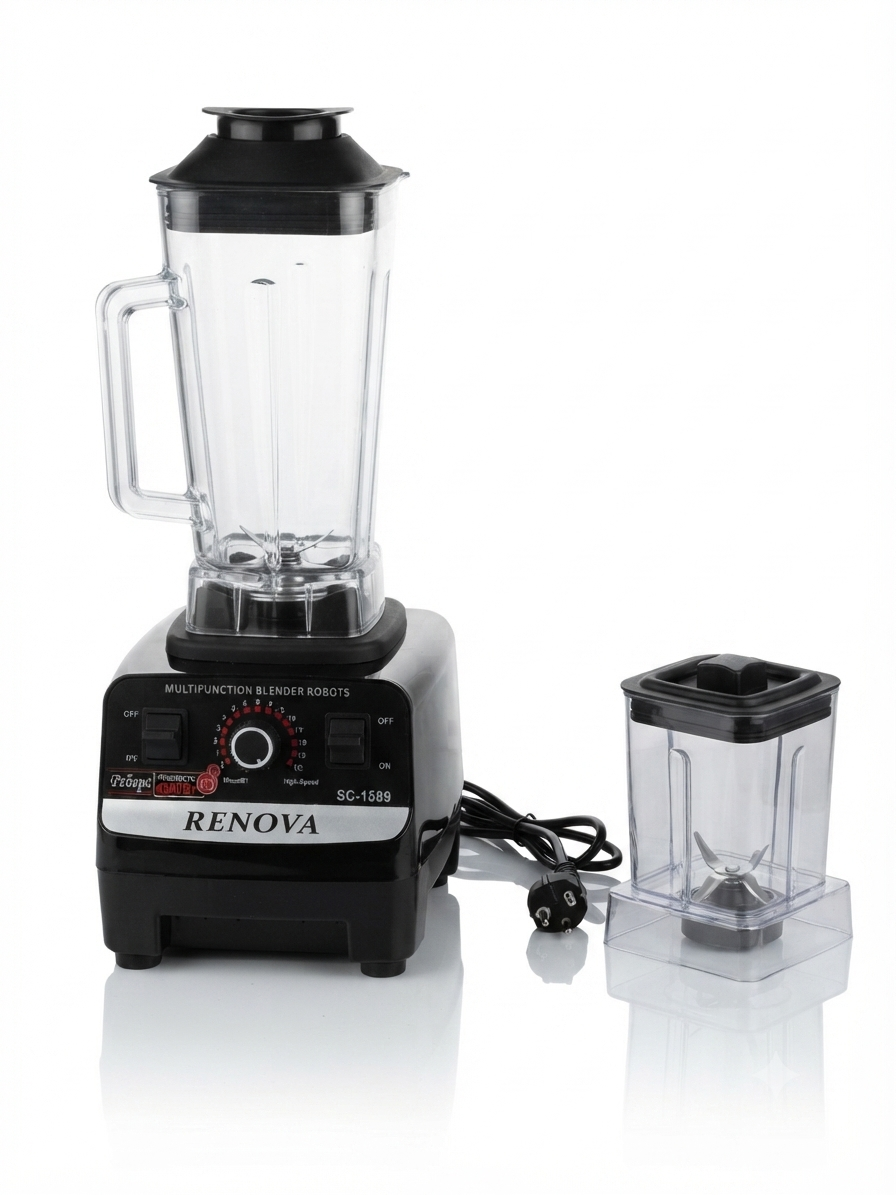RENOVA RN-1589 2-in-1 Electric Blender Juicer with Grinder - Image 3