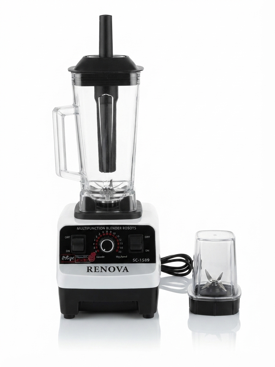 RENOVA RN-1589 2-in-1 Electric Blender Juicer with Grinder - Image 2