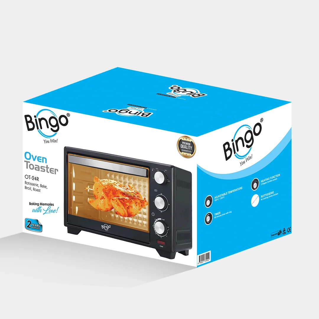 Bingo OT-24R 24L Oven Toaster | 1500W Electric OTG Oven (Black) - Image 2