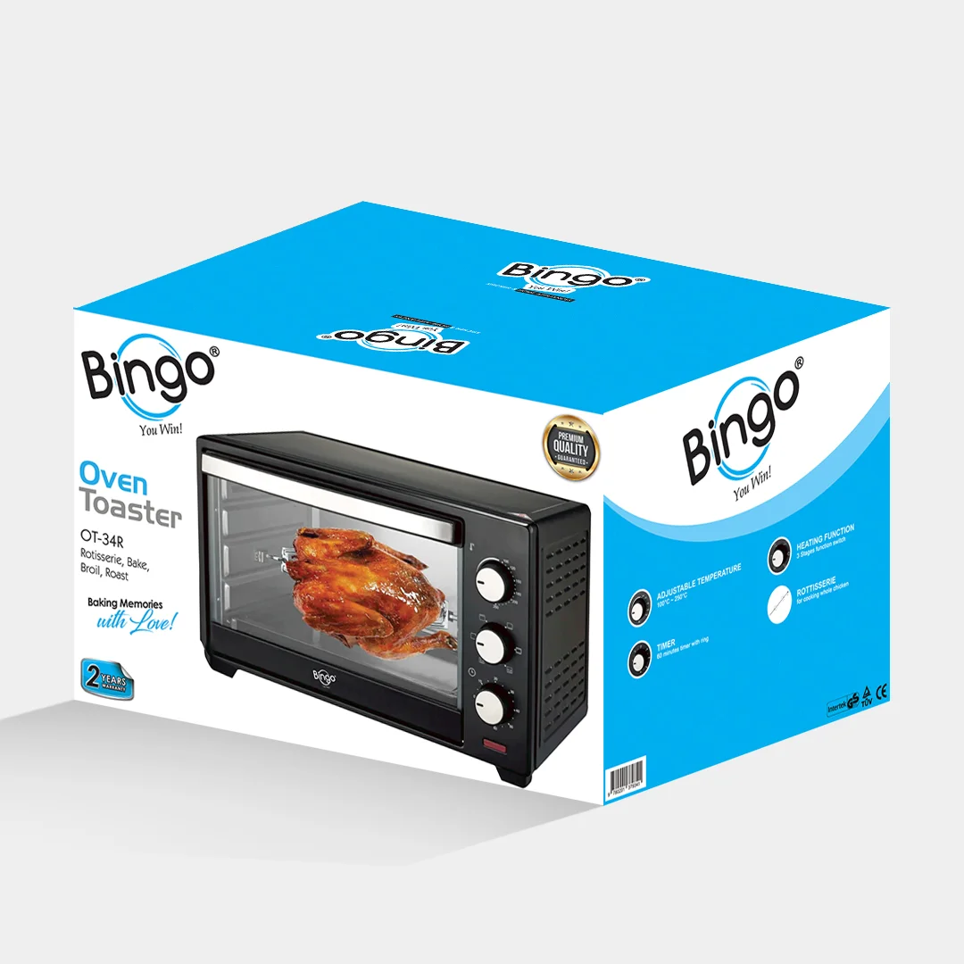 Bingo OT-34R 34L Oven Toaster | 1500W Electric OTG Oven (Black) - Image 2